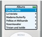 iPod for operas